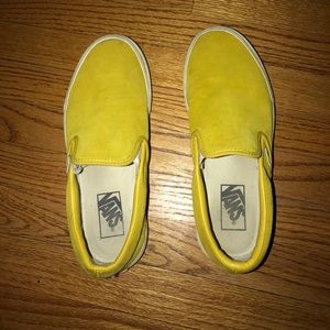 Yellow J. Crew vans