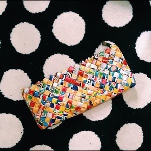 🌼 🆕 • 🌼 colorful upcycled clutch 🌼