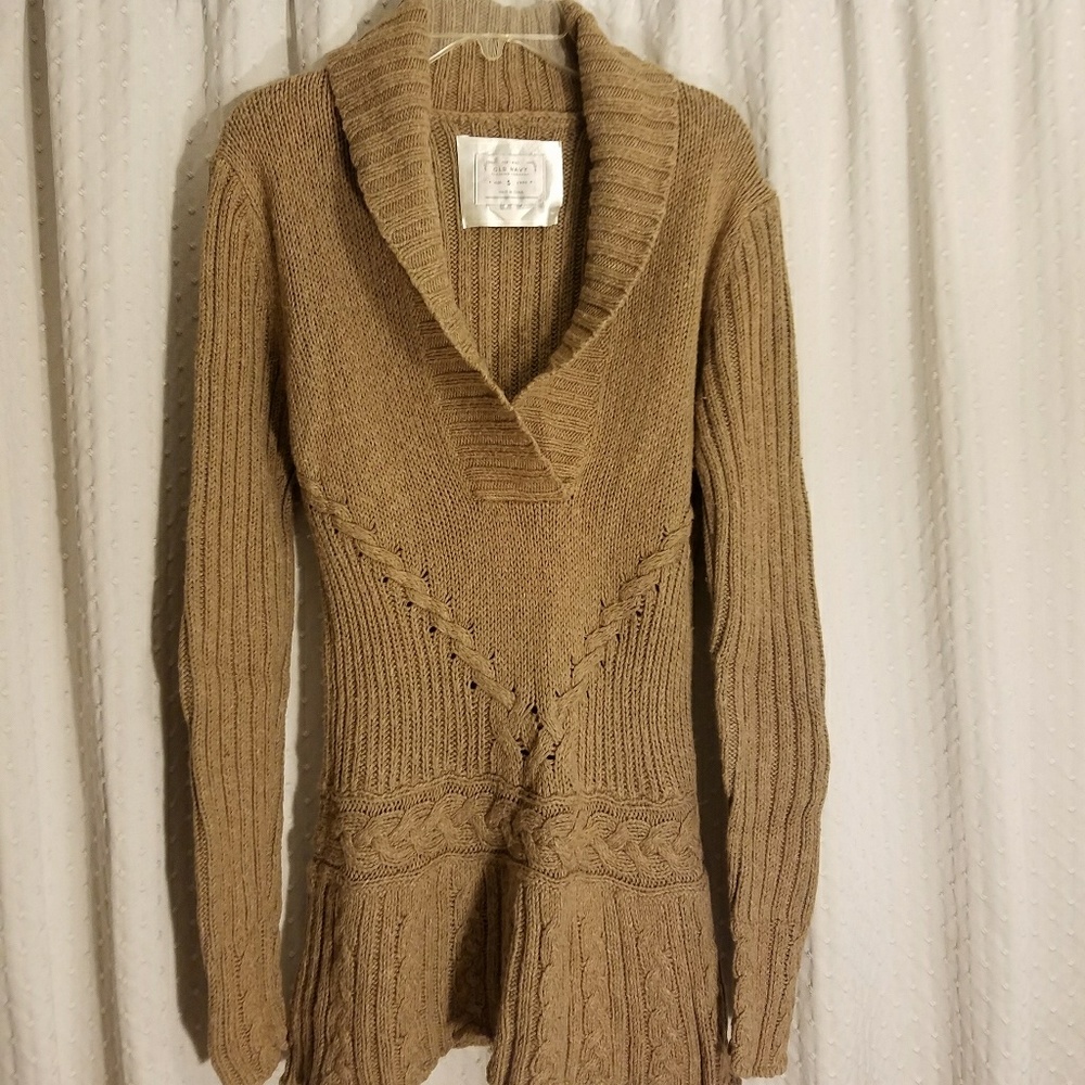 Old Navy V neck line Brown knitted top