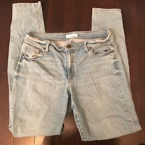 LOFT light wash skinny jeans