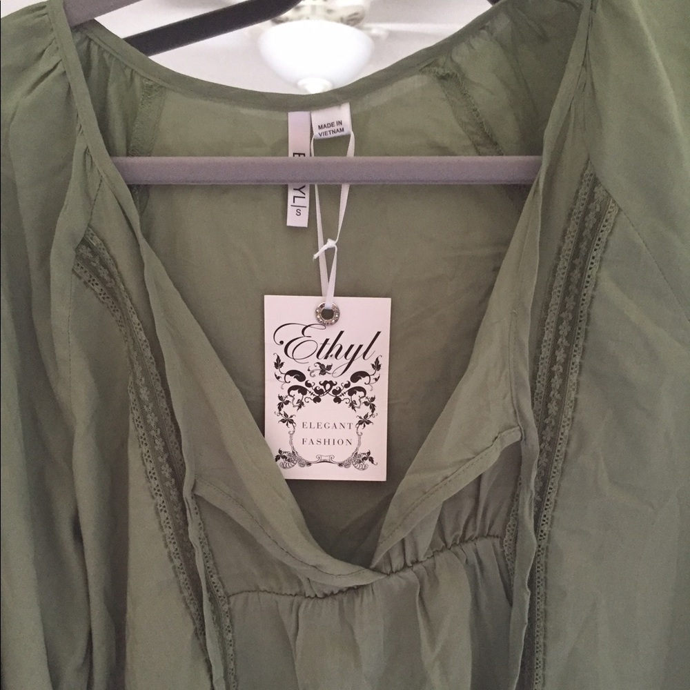 light green blouse