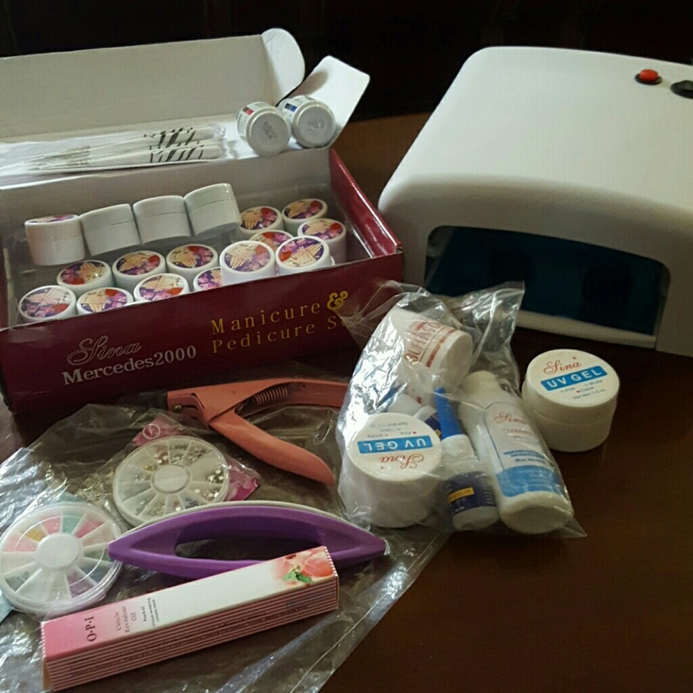 UV Nail Polish gel nail set, everything (Reserved)