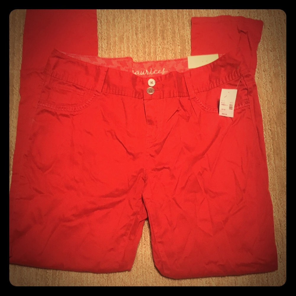 Maurice's Red Pants NWT