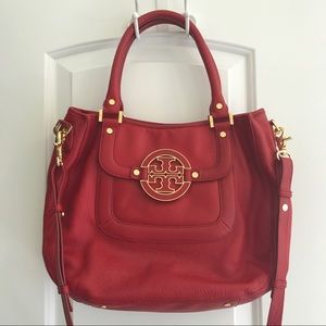 Tory Burch Amanda Classic Hobo Bag, Red