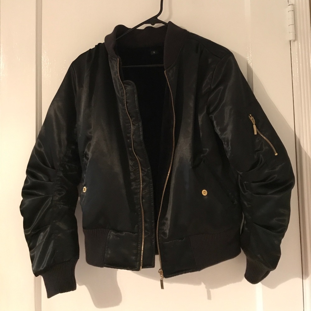 Black Bomber Jacket