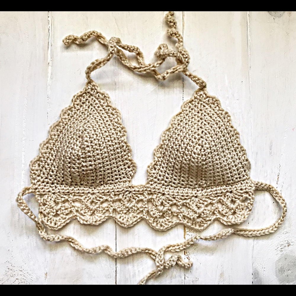✌🏼Crochet bikini festival crop top handmade✌🏼