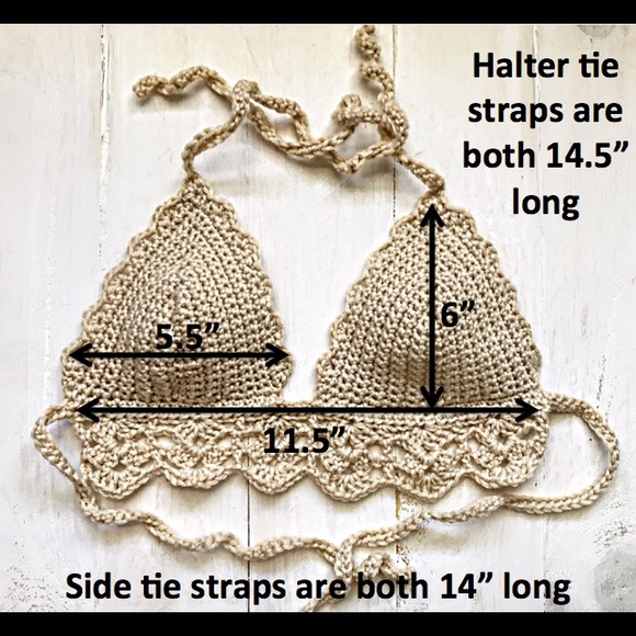 ✌🏼Crochet bikini festival crop top handmade✌🏼 - Picture 3 of 3