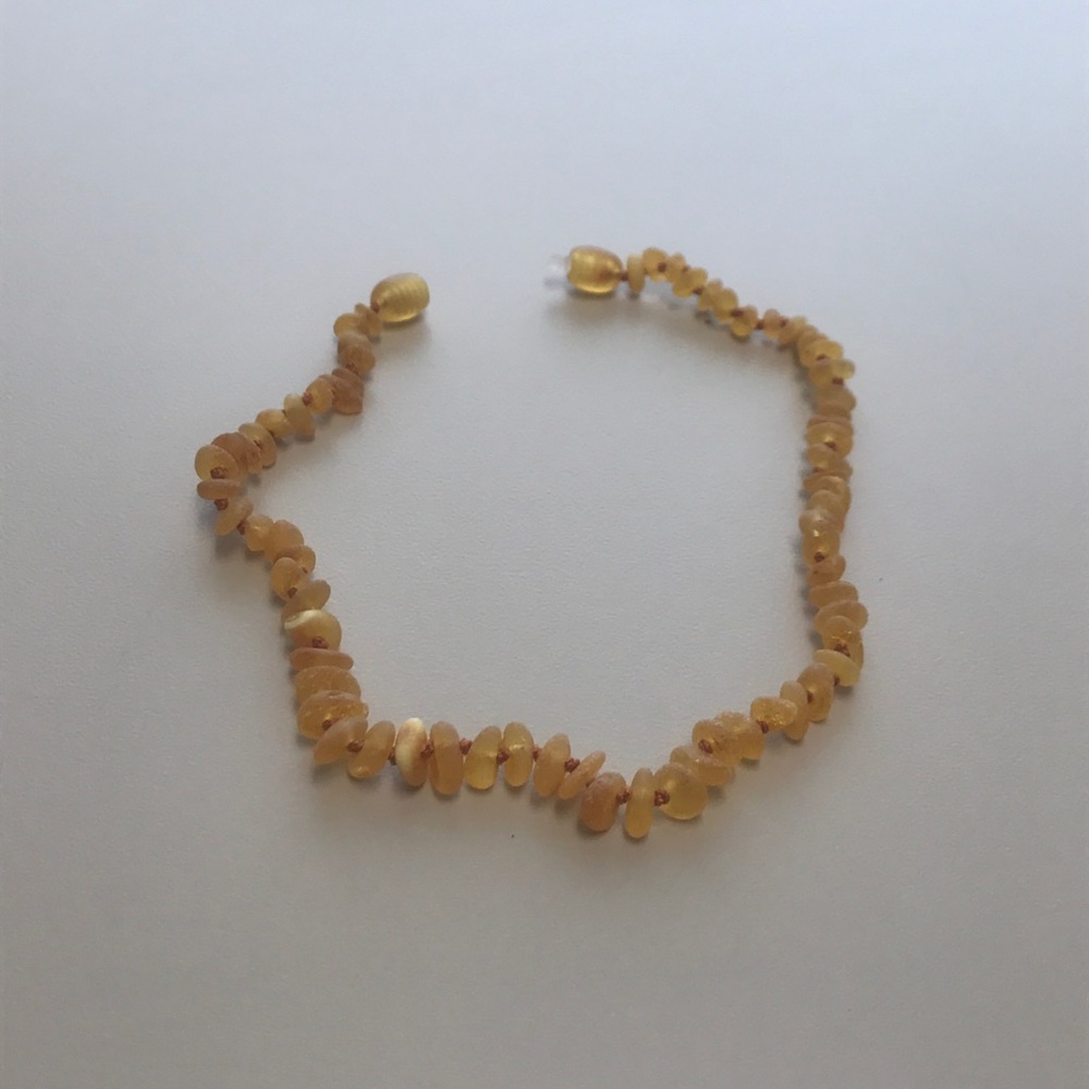 Baltic amber teething necklace