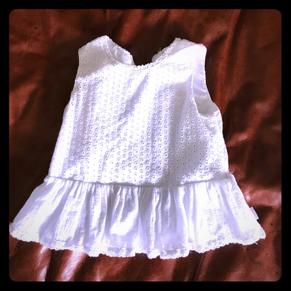 Peplum sleeveless top