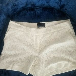 Nwot white lace Cynthia rowley shorts
