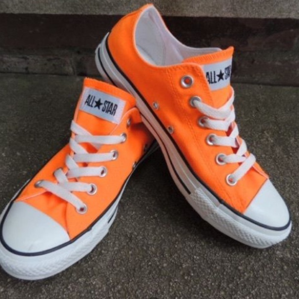 Orange Low Top Converse