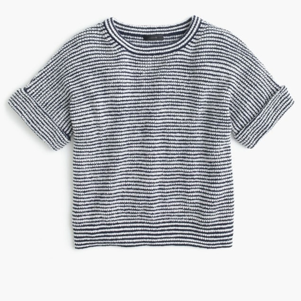 J. Crew striped popover sweater