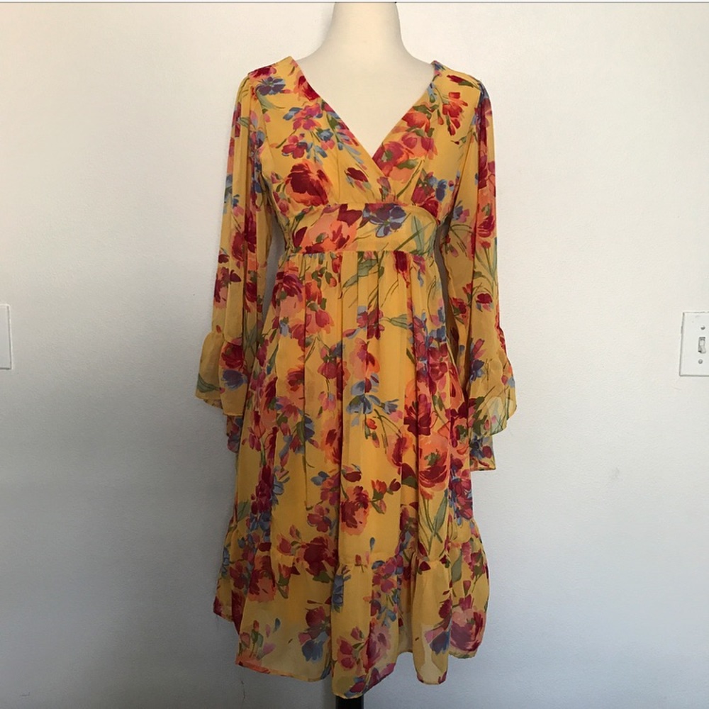 Yellow Floral dress