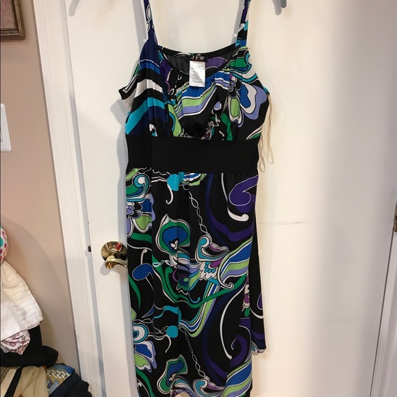 Multi color Plus size dress - Picture 1 of 2