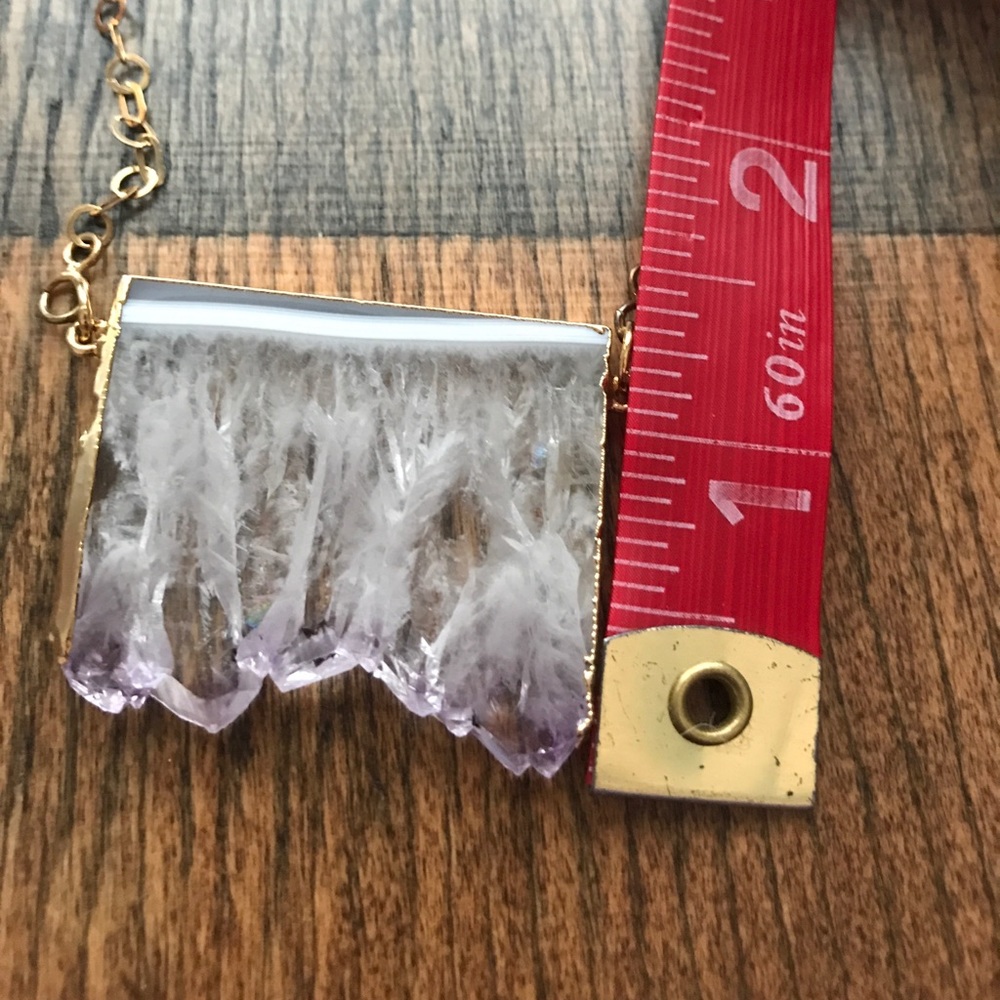 Raw Edge Amethyst Necklace💚FINAL PRICE💚 - Picture 7 of 7