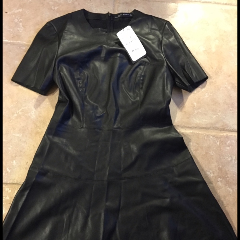 **PRICE DROP!!** Zara faux leather dress NWT