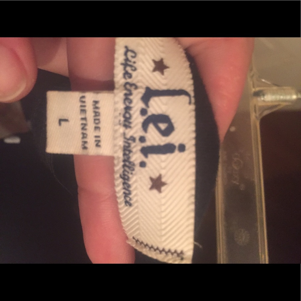 Black with white polka dot tube top - Picture 3 of 3