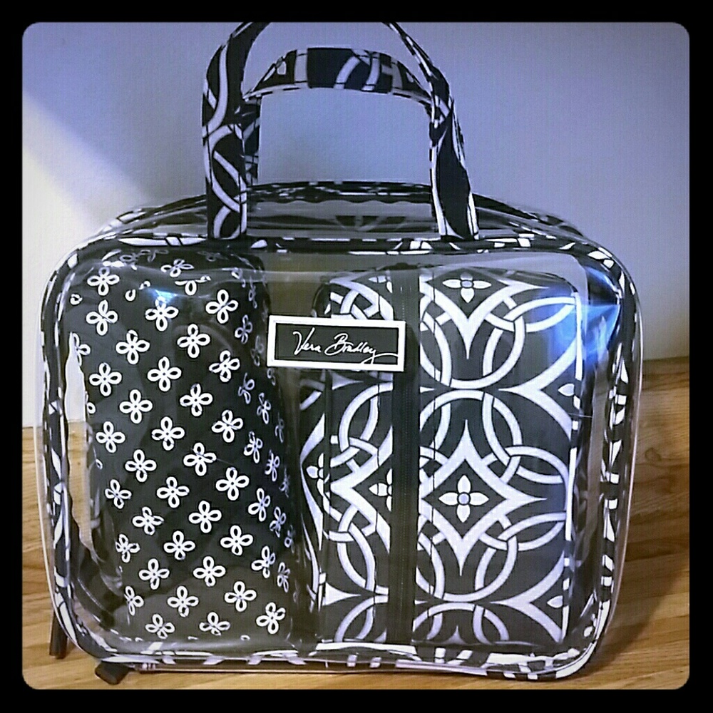 💕 3pc NEW Vera Bradley cosmetic bag set! 🎀