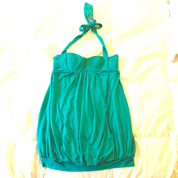 BCBG Teal Cocktail Dress - Picture 1 of 5