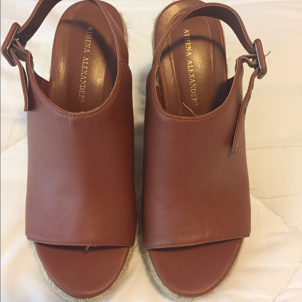 Faux Leather Wedges