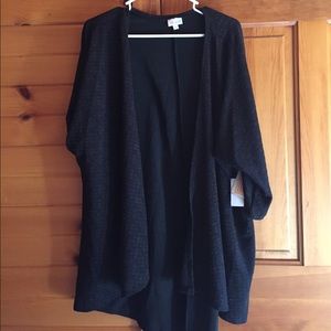 Lularoe black Lindsay cardigan---New with tags!!!