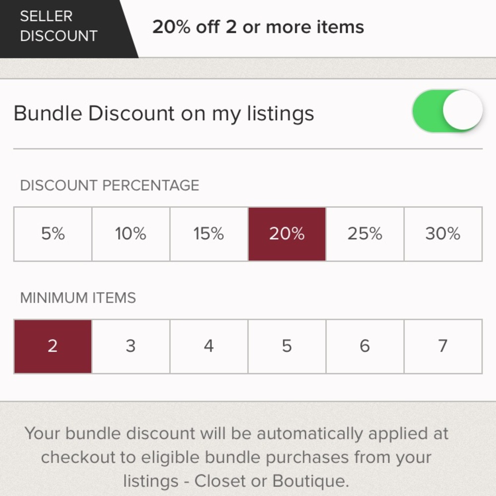 20% off 2 or more items!