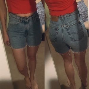 Vintage Levi jean shorts