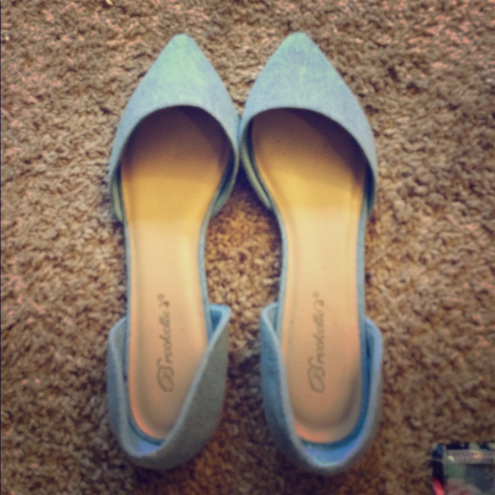 Denim flats
