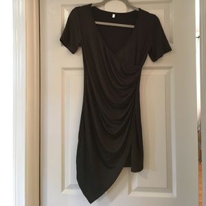 Black asymmetrical dress