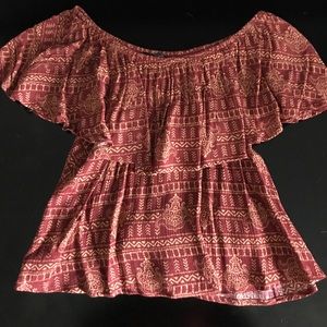 Tribal patterned crop top size small