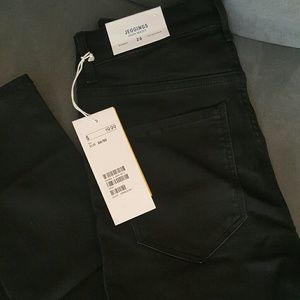high waist skinny black jeggings H&M!