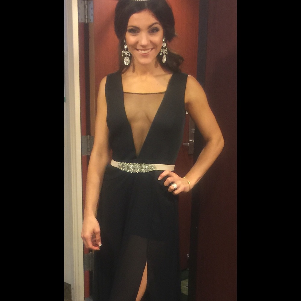 BCBG romper with long skirt
