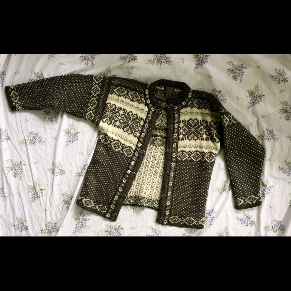 VINTAGE Squaw Valley 100% Wool Norwegian Sweater