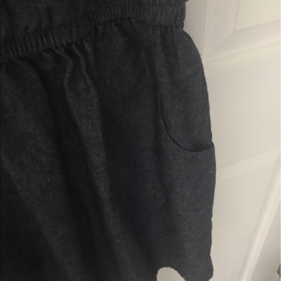 Faux denim linen dress from Francesca's w necklace - Picture 6 of 8