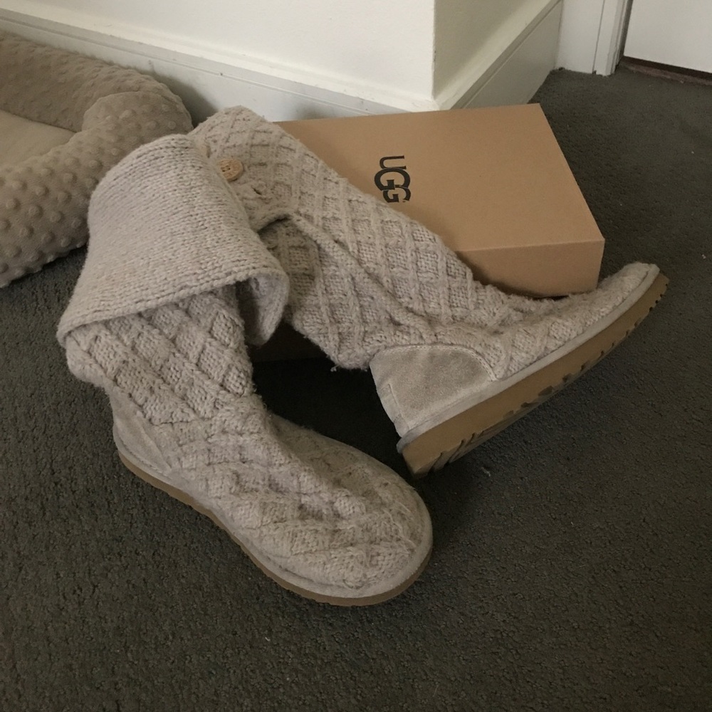 UGGs classic cardy knit boots