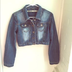 Cropped jean jacket
