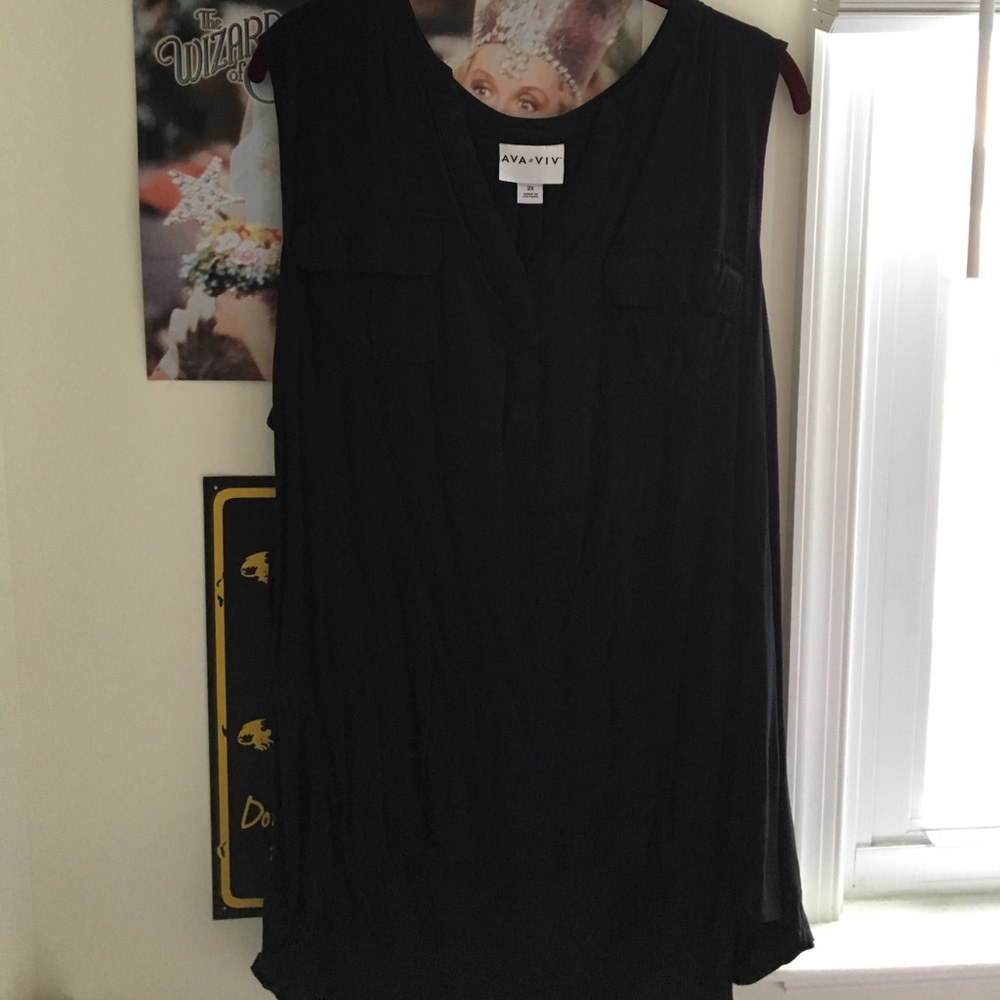 Ava and Viv sleeveless blouse