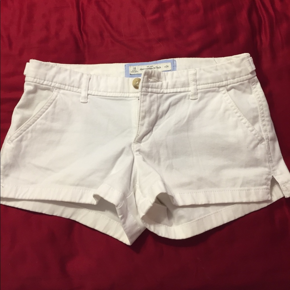 00 Abercrombie white shorts.