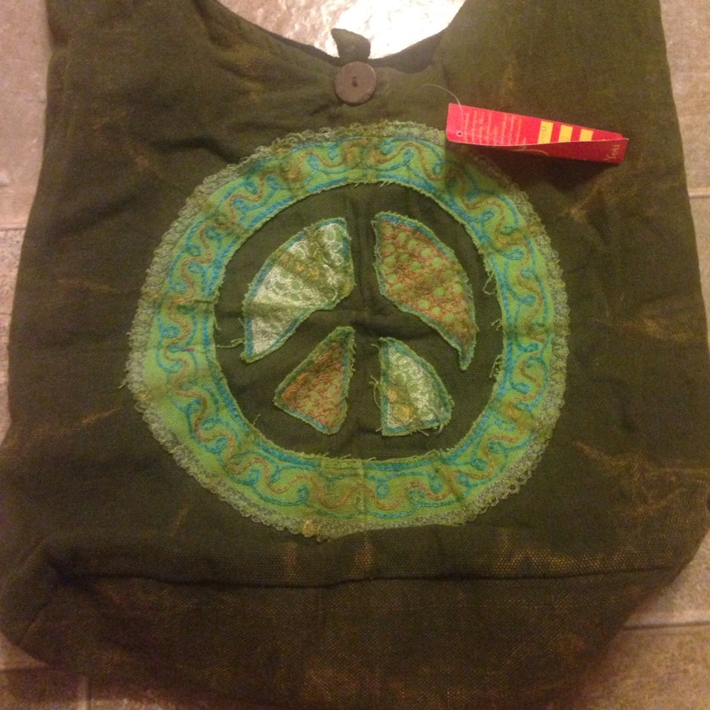 Hippie Peace purse