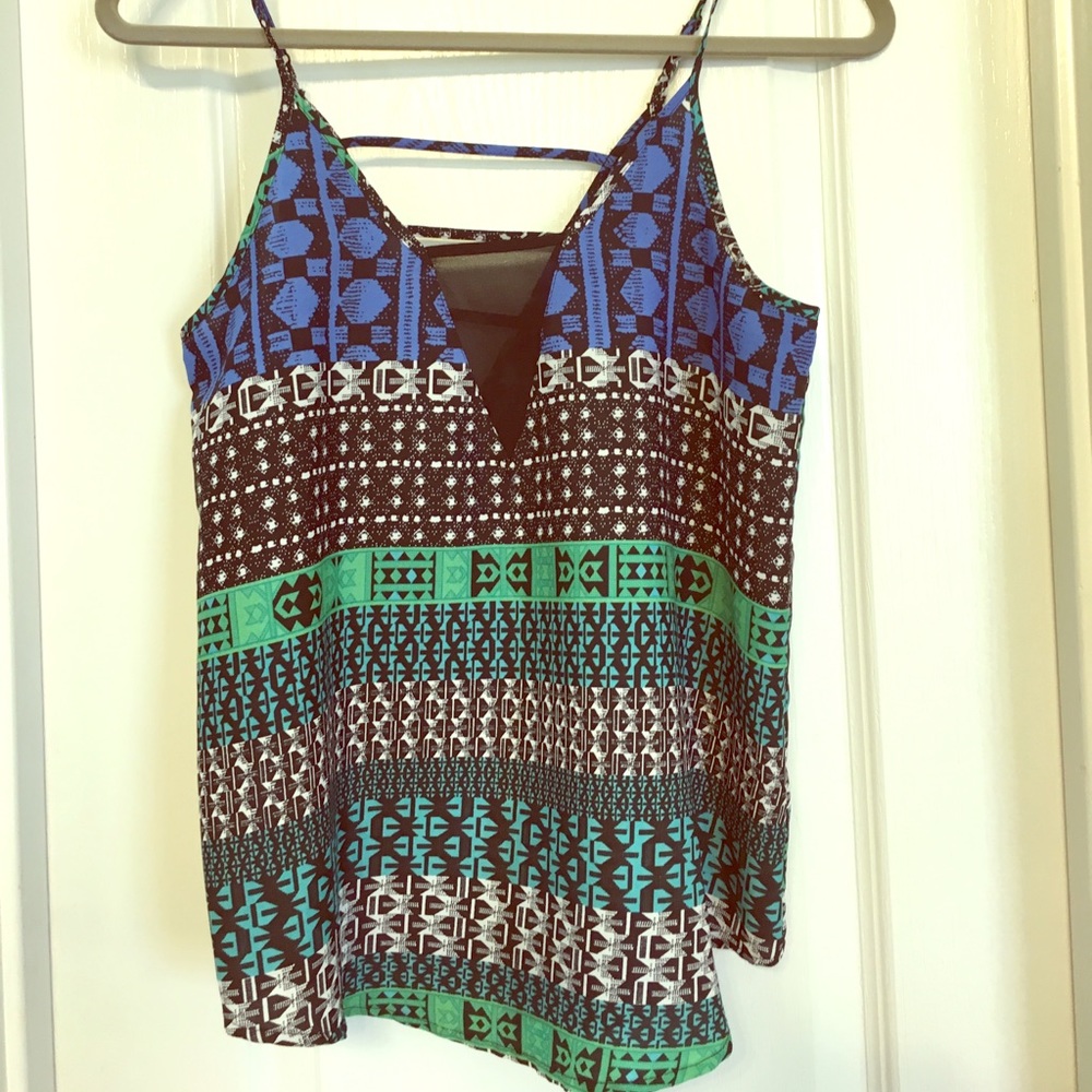 Forever 21 graphic tribal print top