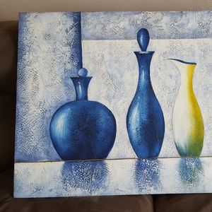 24.5× 36 in. 3 vases painting