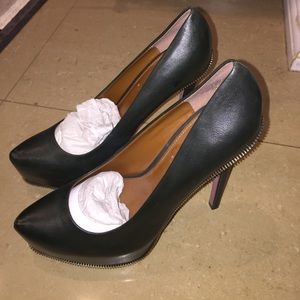 Froest green heels that was purchased at Nine West