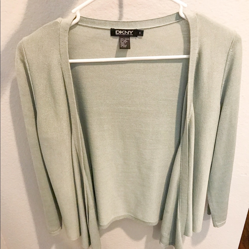 DKNY Mint Green Cardigan Sweater