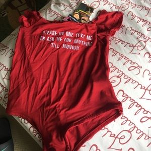 NOT SELLIN. O-mighty bodysuit - nwtags