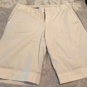 White khaki shorts