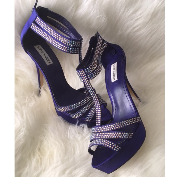 Steve Madden Shoes - Purple Iridescent stone Heels