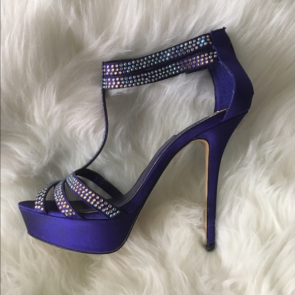 Purple Iridescent stone Heels - Picture 3 of 3