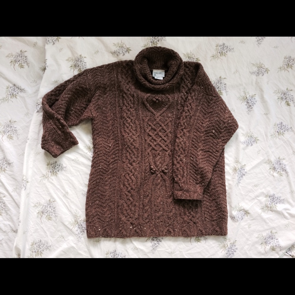 VINTAGE 90's Laura Ashley 100% Wool Sweater