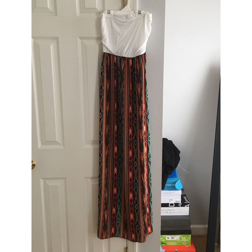 strapless maxi