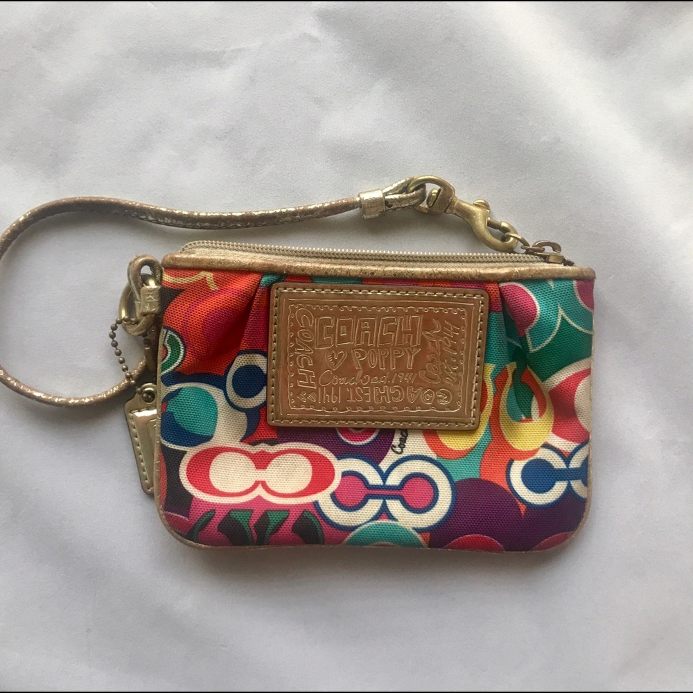 Vintage Coach Poppy wristlet